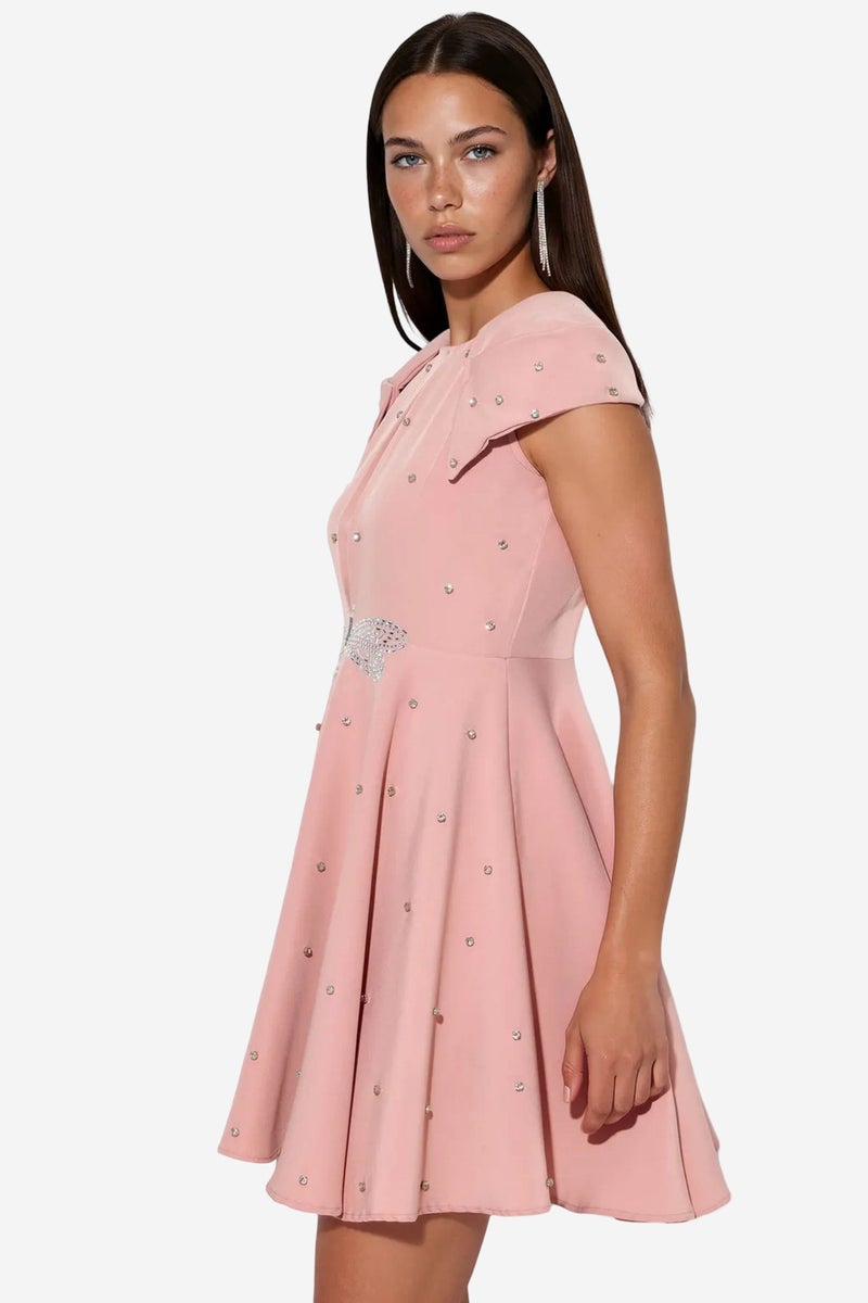 Jennyfer Women's A-line Mini Dress With Sequins - Image 3