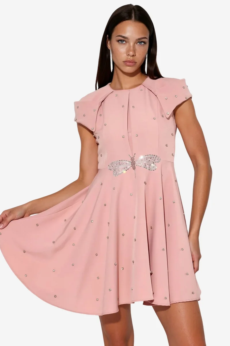 Jennyfer Women's A-line Mini Dress With Sequins