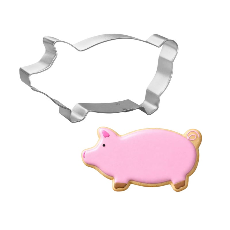 Foose Marranitos Pig Cookie Cutter 5 Inch Tin Plated Steel Cookie Cutters Marranitos Pig Cookie Mold