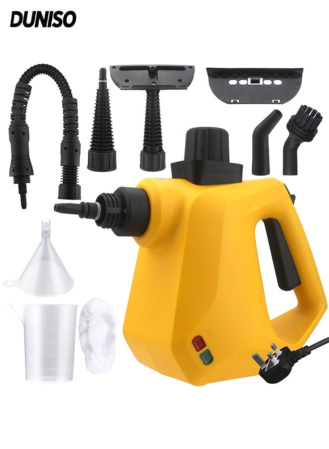 DUNISO Handheld Steam Cleaner, Multifunctional High Temperature Pressurized Steam Cleaner, With 10 Pcs Accessories, Suitable For Range Hood, Gas Stove, Glass, Doors And Windows, Sofa - Image 1