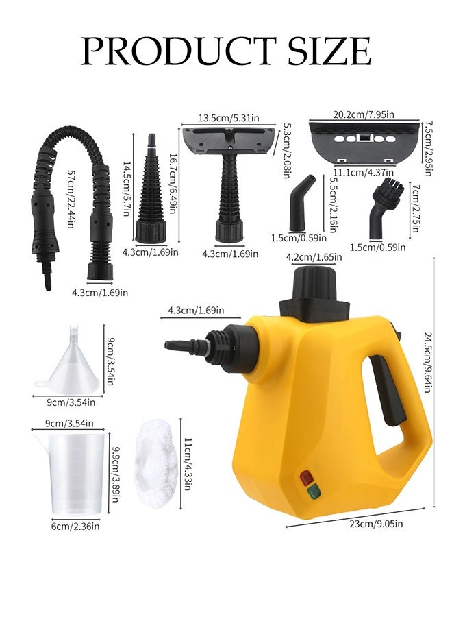 DUNISO Handheld Steam Cleaner, Multifunctional High Temperature Pressurized Steam Cleaner, With 10 Pcs Accessories, Suitable For Range Hood, Gas Stove, Glass, Doors And Windows, Sofa - Image 2