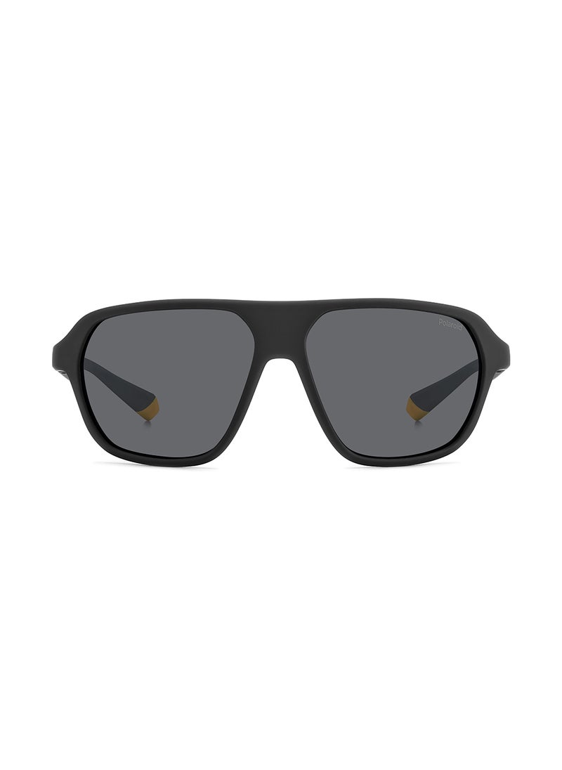Polaroid - Unisex Polarized Rectangular Sunglasses - Pld 2152/S Black Millimeter - Lens Size: 59 Mm - Image 1