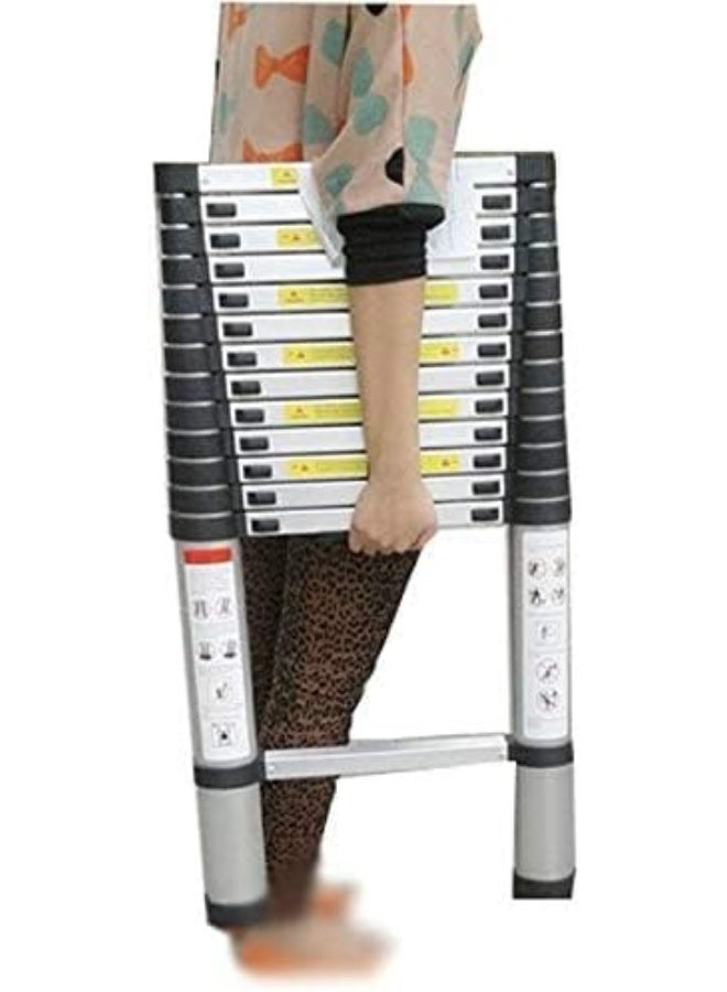 Telescopic Aluminum Folding Ladder – 3.8m Extendable, Lightweight & Durable for Home and Professional Use - Image 3