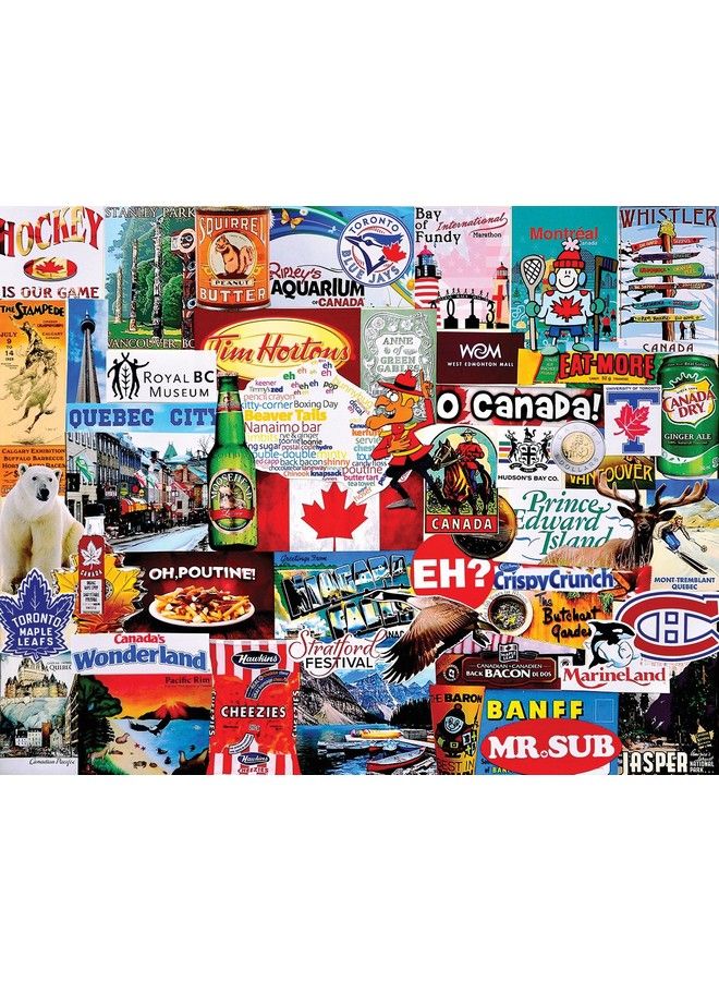 WHITE MOUNTAIN Puzzles I Love Canada1000 Piece Jigsaw Puzzle - Image 2