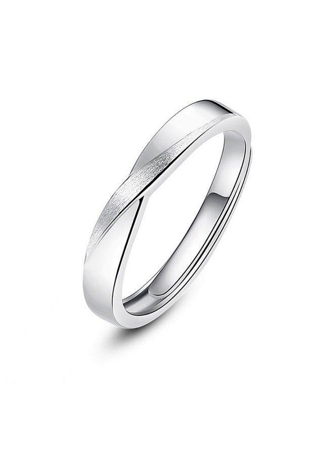 GUSGU 5pcs Open Adjustable Rings Set Unisex Stacking Ring Stackable Jewelry Gift Finger Rings for Women Men Girls Boys Silver - Image 2