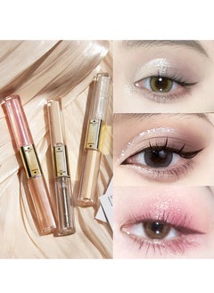 Mei Lifestyle Double Head Liquid Eyeshadow and Eye Concealer - Shiny, Glitter, Pearlescent, Long-Lasting Eye Makeup  - Image 2