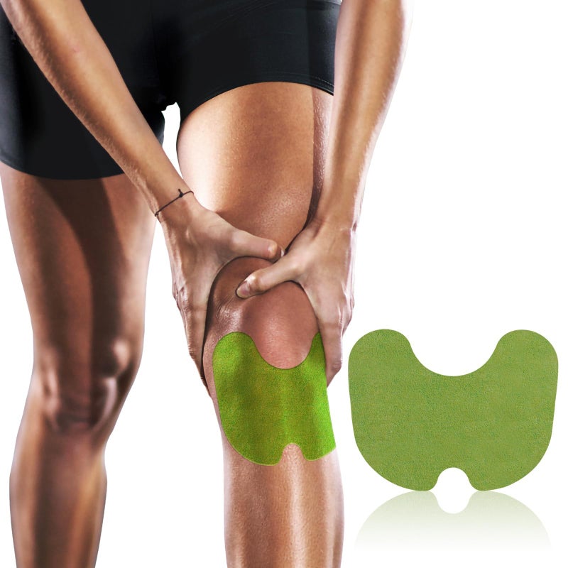 ishancare Knee Patches - 24 Count Warming Herbal Plaster Maximum Strength Heat Patches, 8 Hours Deep Heating Extra Strength Joint Soreness Soothing Patch for Knees, Back, Neck, Shoulder - Image 1