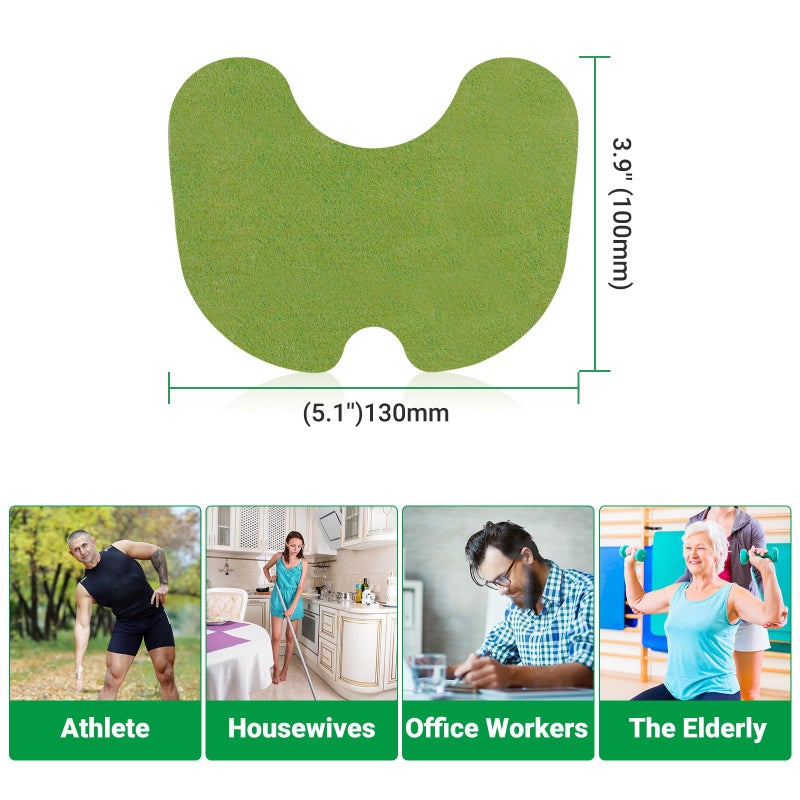 ishancare Knee Patches - 24 Count Warming Herbal Plaster Maximum Strength Heat Patches, 8 Hours Deep Heating Extra Strength Joint Soreness Soothing Patch for Knees, Back, Neck, Shoulder - Image 5