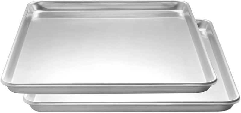 CenPro Commercial Bakeware, Aluminum 12-Gauge Extra-Heavy Duty Full-Size Sheet Pan, 2-Pack (31H-045) - Image 1