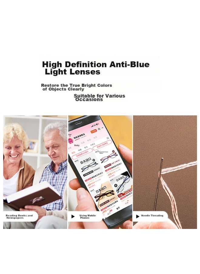 Mirror Hall Jingpintang Reading Gl For Women, Foldable Reading Gl For Men, High-definition Anti-blue Light Radiation Protective Eyewear, Reading Gl, Jd Self-operated Flagship - Image 4