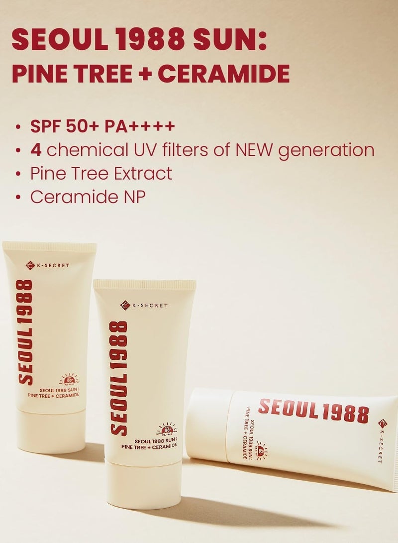كي-سيكريت سيول 1988 الشمس: شجرة الصنوبر + السيراميد SPF50+++ 50 مل - Image 2