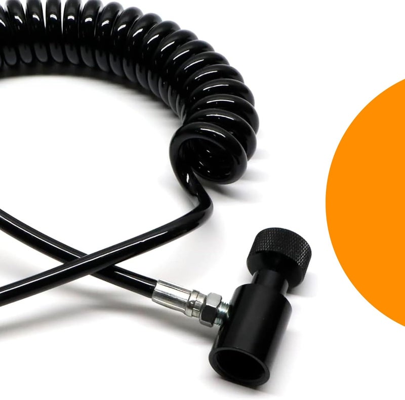 3Skull Store rap4 CO2 HPA Paintball Thick Coiled Remote QD ON/OFF - Image 2