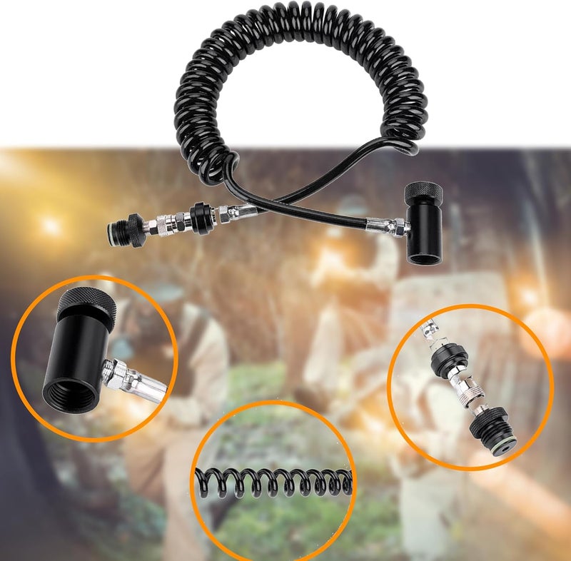 3Skull Store rap4 CO2 HPA Paintball Thick Coiled Remote QD ON/OFF - Image 5