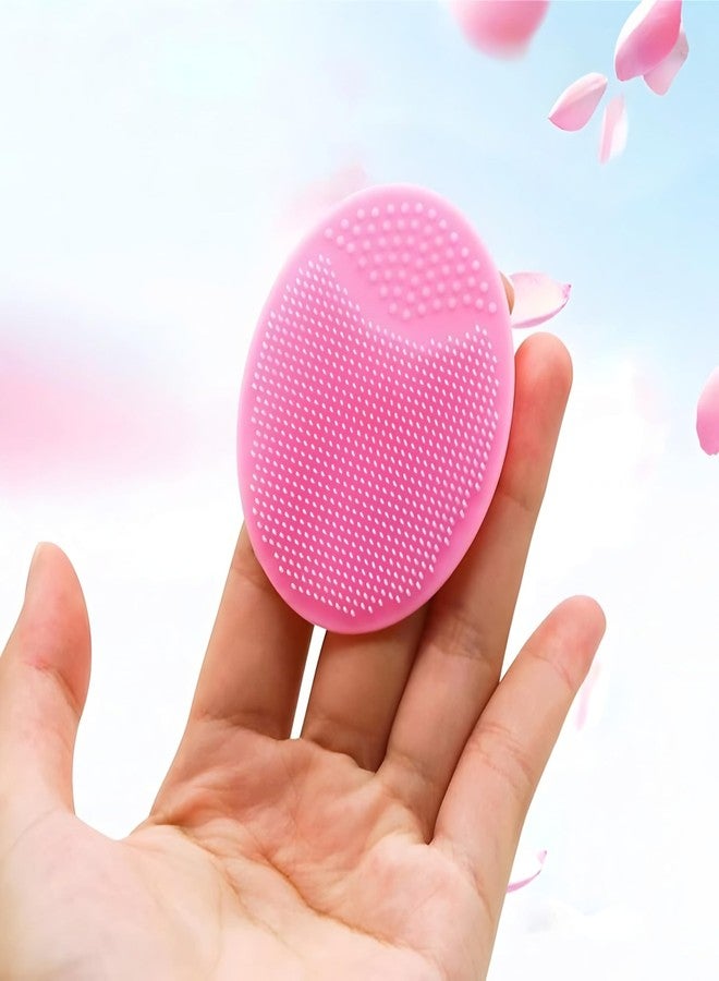 Calitate24 2 Pack Face Scrubber, Soft Silicone Facial Cleansing Brush Face Exfoliator Blackhead Acne Pore Pad Cradle Cap Face Wash Brush for Deep Cleaning Skin Care - Image 4
