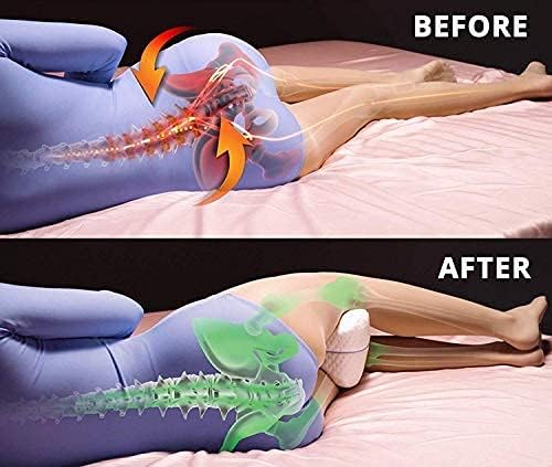 DVIJISHA Sleeping Memory Foam Support Pillow - Smoothing Pain Relief for Sciatica, Back, HIPS, Knee, Joints and Pregnancy Leg Cushion with Washable Cover Leg Foot Support Pillow - Image 3