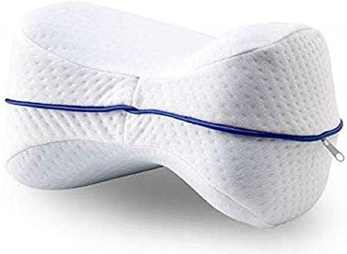 DVIJISHA Sleeping Memory Foam Support Pillow - Smoothing Pain Relief for Sciatica, Back, HIPS, Knee, Joints and Pregnancy Leg Cushion with Washable Cover Leg Foot Support Pillow - Image 2