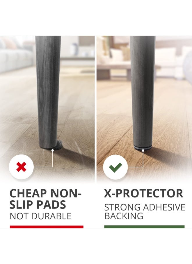 X-Protector Non Slip Furniture Pads  16 Pieces Premium Furniture Grippers 2 Rubber Feet Hardwood Floor Protectors For Furniture Legs Couch Stoppers Keep Your Furniture In Place Forever  - Image 4