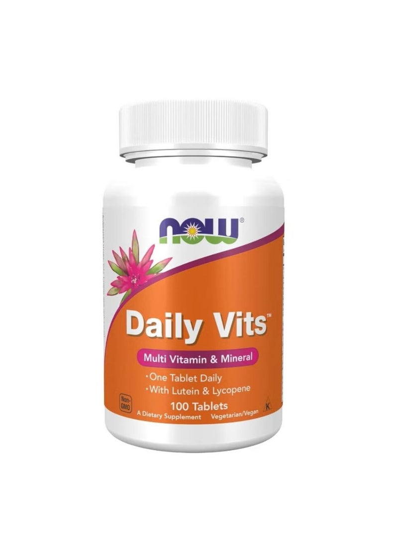 ناو Now daily vits ,multivitamin&mineral ,100 tablets