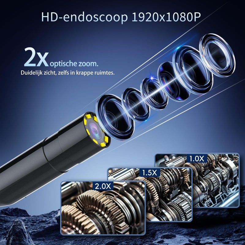 15M Industrial Endoscope with 4.3" IPS Screen 1080P HD and IP67 Waterproof - Image 3