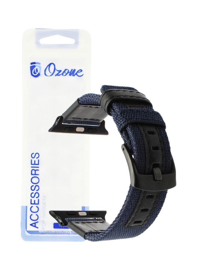 NIBEMINENT Replacement Watch Strap For Apple Series 3/2/1 42mm/44mm Dark Blue - Image 2