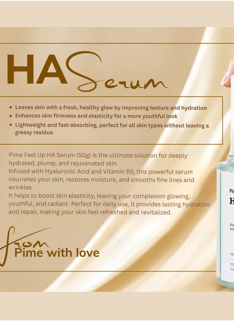 pime - Pime Hyaluronic Acid Serum with Panthenol for Intense Hydration, Glow & Fines Lines,Daily Hydrating Face Serum For Dry, Normal & Oily Skin korean skincare -50ml - Image 1