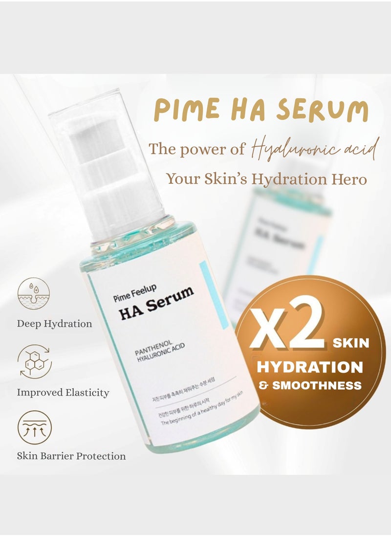 pime - Pime Hyaluronic Acid Serum with Panthenol for Intense Hydration, Glow & Fines Lines,Daily Hydrating Face Serum For Dry, Normal & Oily Skin korean skincare -50ml - Image 1