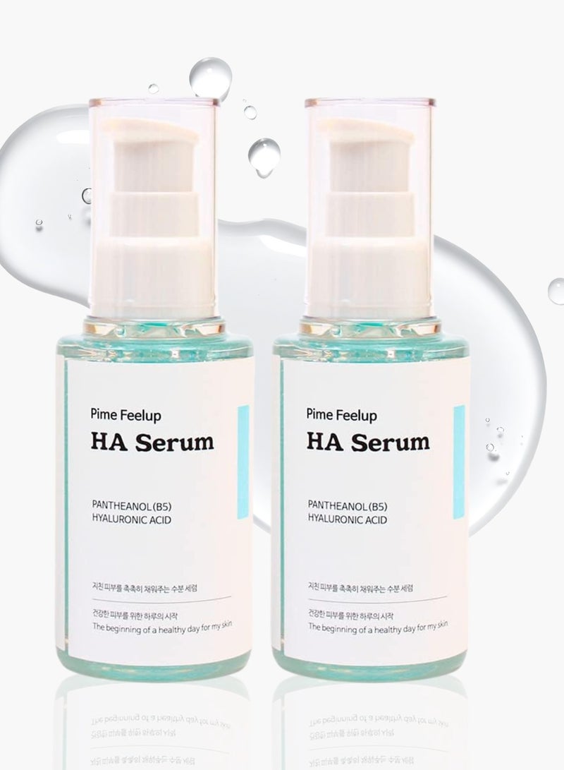 pime Hyaluronic Acid Serum 50ml x2 – Hydrating & Plumping Face Serum with Panthenol for Glow, Moisture Lock & Skin Barrier Repair, Suitable for All Skin Types - Image 1