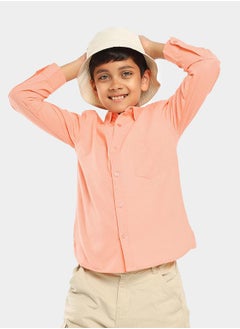 LILPICKS Solid Casual Shirt with Button Placket by Styli  - Image 4