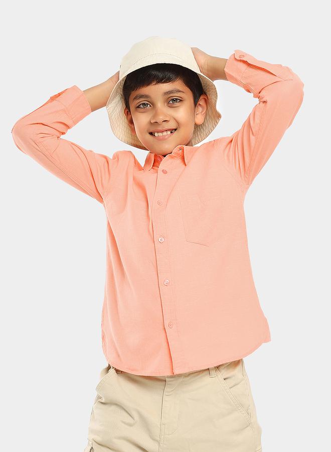 LILPICKS Solid Casual Shirt with Button Placket by Styli - Image 4