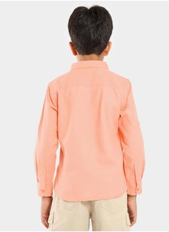 LILPICKS Solid Casual Shirt with Button Placket by Styli  - Image 3