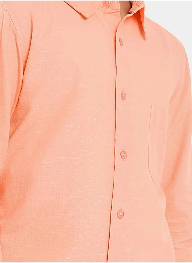 LILPICKS Solid Casual Shirt with Button Placket