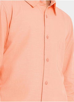 LILPICKS Solid Casual Shirt with Button Placket by Styli  - Image 2