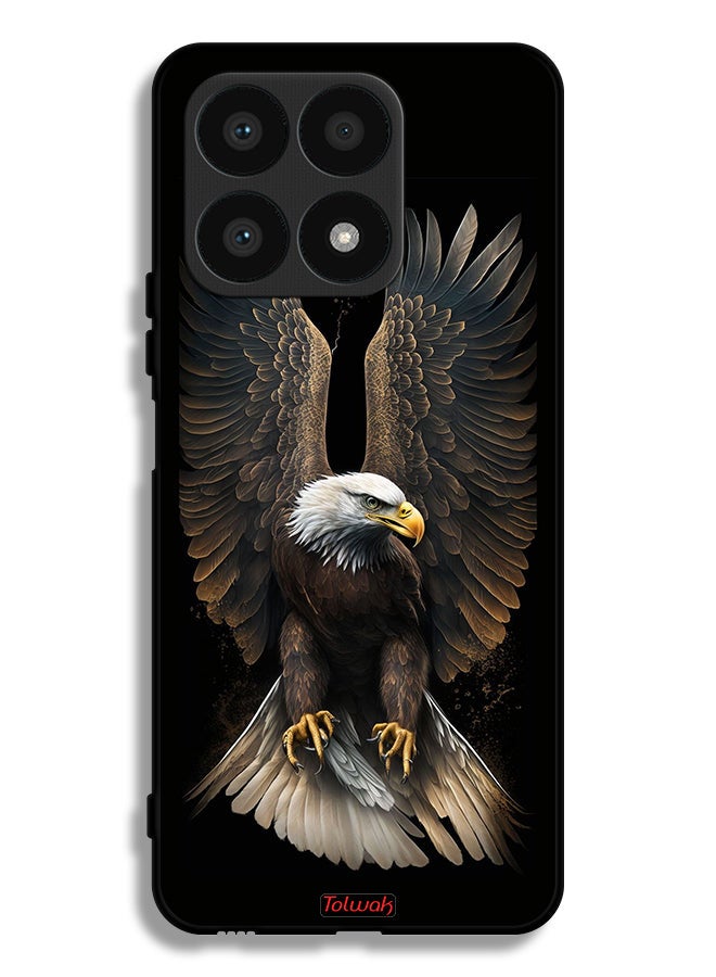 Tolwak Honor X8a Protective Case Cover Eagle Spread Wings - Image 1