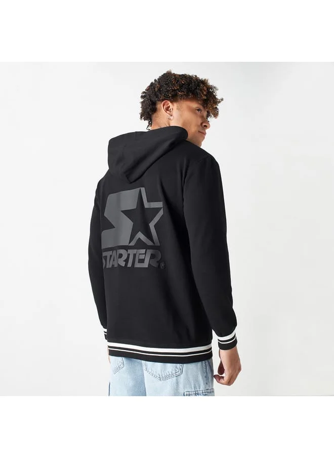 STARTER Starter Print Jacket with Hood and Long Sleeves