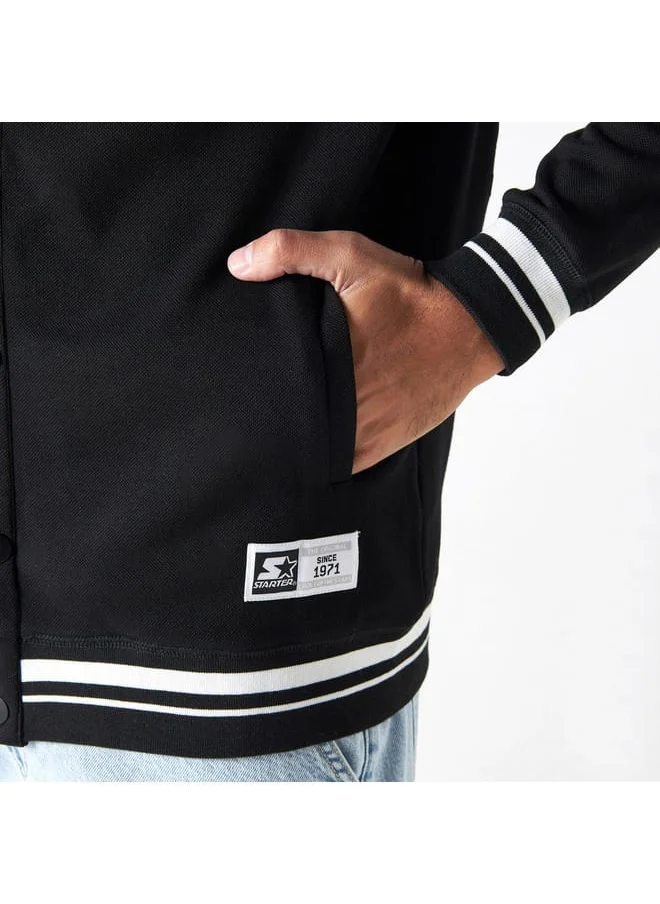 STARTER Starter Print Jacket with Hood and Long Sleeves