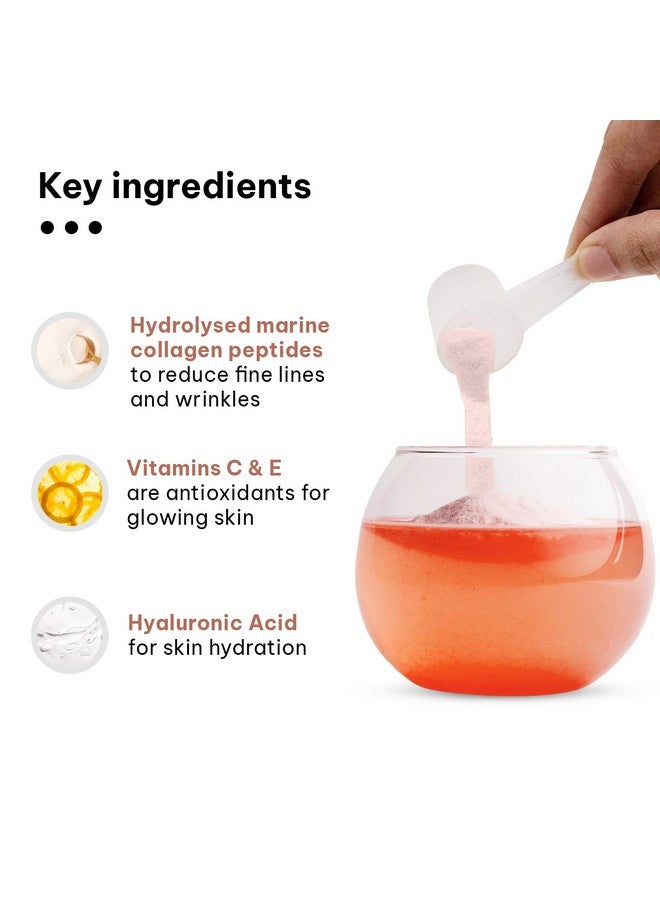 HealthKart hk vitals مكمل كولاجين البحر لإشراقة البشرة (بطيخ، 400 جرام) | فيتامين C، E، صوديوم هيالورونات | لبشرة وشعر وأظافر صحية - Image 5