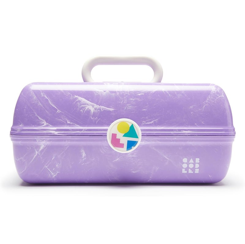 Caboodles On-The-Go Girl Retro Case, Lavender Marble, 13x8x5.75 Inch (Pack of 1) - Image 3