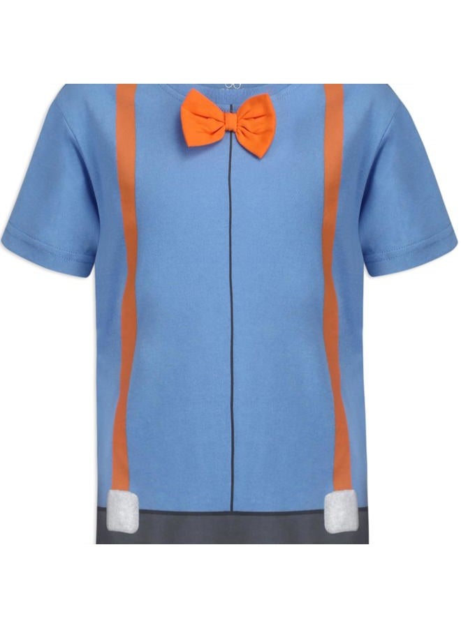 Blippi طقم تي شيرت وقبعة للعب للأولاد، للأطفال الصغار والكبار، أزرق، 5 سنوات - Image 4