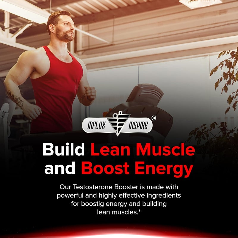 Influx Inspire معزز التستوستيرون للرجال  معزز الاختبار للتحمل والقدرة والقوة  60 كبسولة - Image 4
