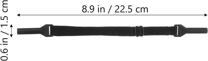 WOONEKY Adjustable Eyeglasses Strap Lanyard Anti-Lost Glasses Rope Retainer for Men Women 4Pcs Black Adult Eyewear Holder for Sports and Daily Use - Image 2