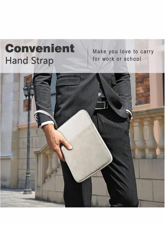 22.5*28*2.5cm Tablet Case Carrying Case for iPad Pro 11 with Pocket Protection, Light Gray- Tablet/ 8 Plus Tablet Bag Pouch - Image 5