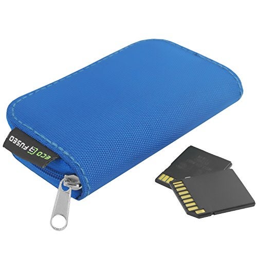 Eco-Fused Memory Card Case - Fits up to 22x SD, SDHC, Micro SD, Mini SD and 4X CF - Holder with 22 Slots (Blue / 22 Slots - 1 Pack) - Image 4