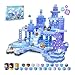 Magnetopia Magnetic Blocks 100PCS Magnetic Building Block for Kids Age 3 Transparent Magnet Cubes Blue Castle Princess Building Toy Sets STEM Magnets Toys Birthday Gift for Boys Girls 4 5 6 7 8 9 10 11 12 - Image 2