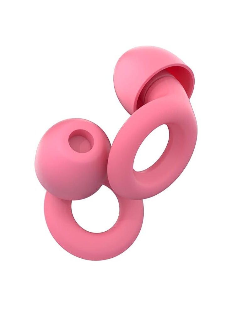 Loop Loop Quiet Solstice Ear Plugs – Super Soft, Reusable Hearing Protection in Flexible Silicone for Sleep, Noise Sensitivity - 8 Ear Tips in XS/S/M/L – 26dB & NRR 14 Noise Cancelling - Cerise  - Image 1