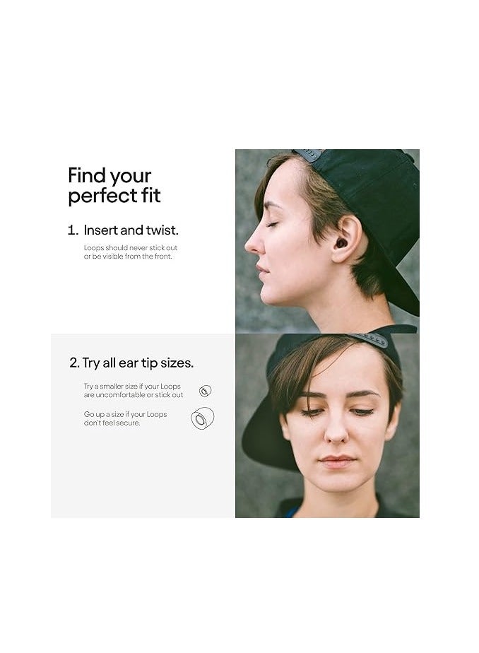 Loop Loop Quiet Solstice Ear Plugs – Super Soft, Reusable Hearing Protection in Flexible Silicone for Sleep, Noise Sensitivity - 8 Ear Tips in XS/S/M/L – 26dB & NRR 14 Noise Cancelling - Cerise  - Image 5