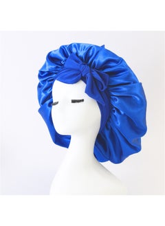 Medium single-layer ribbon - royal blue delivery hair tie