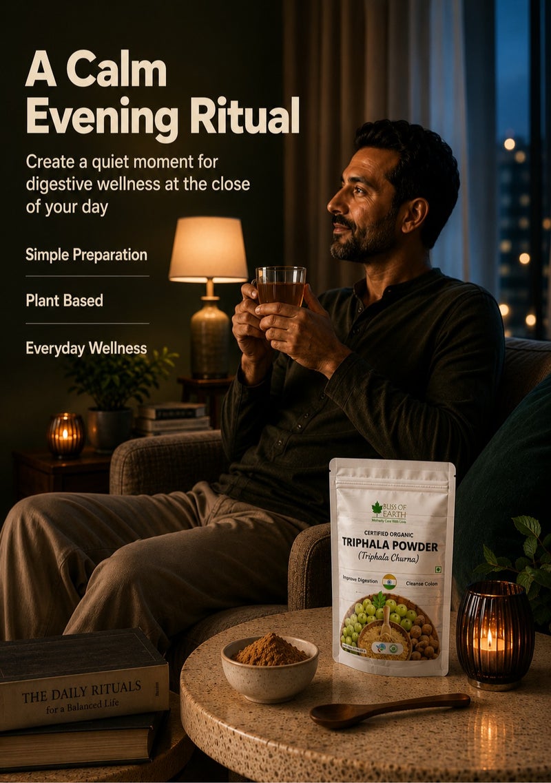 Bliss of Earth Triphala Powder 100g | Ayurvedic Herbal Blend (Amla, Haritaki, Bibhitaki) | Digestive Support & Gut Health | Natural Antioxidant & High Fiber Supplement | Vegan, Additive-Free Wellness Powder - Image 4