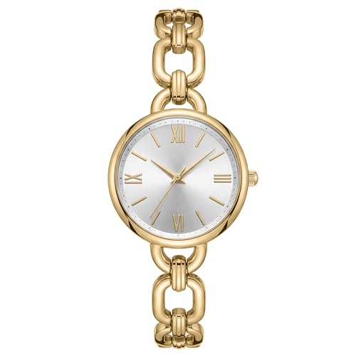 Asan Ge Womens Watch with Adjustable Chain Bracelet Long Lasting PlatingVintage Dainty Watches for LadyElegant Small Wrists No Tool Required Water Resistant 100ft - Image 1