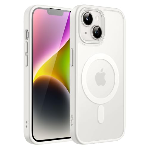 JETech Magnetic Case for iPhone 14 61Inch Compatible with MagSafe Translucent Matte Back Slim Shockproof Phone Cover Starlight - Image 1