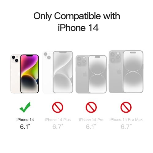 JETech Magnetic Case for iPhone 14 61Inch Compatible with MagSafe Translucent Matte Back Slim Shockproof Phone Cover Starlight - Image 3